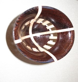 Small bowl by Howard made from cutoffs from his highly commended bowl